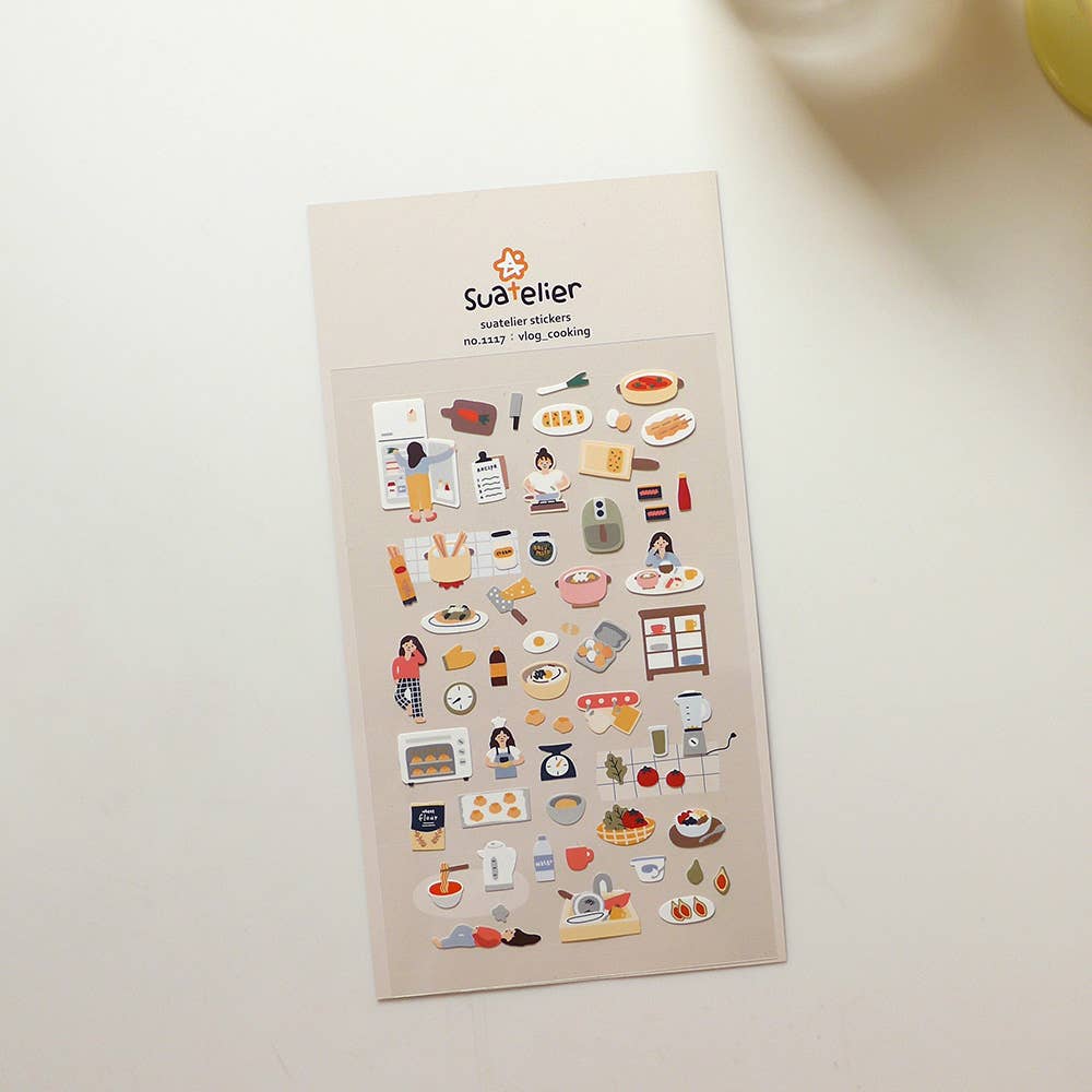 Vlog_cooking Sticker | Suatelier Design