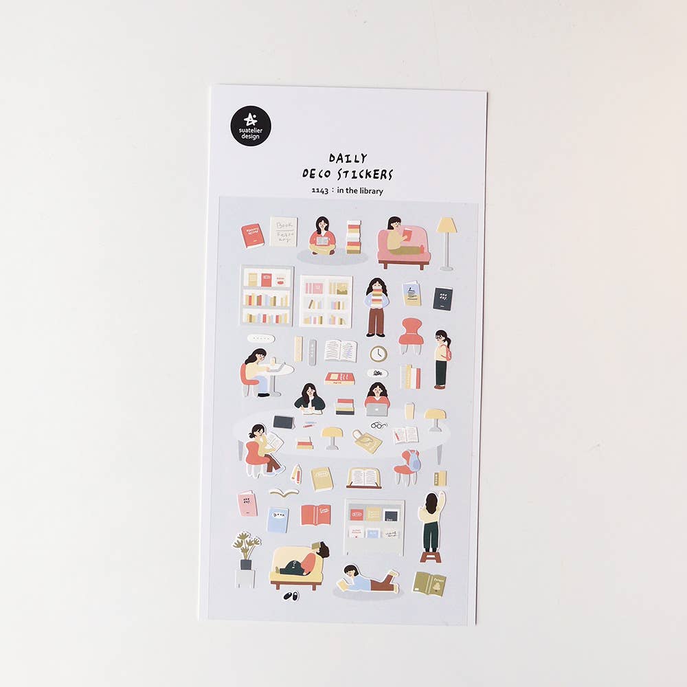 In the Library Sticker | Suatelier Design