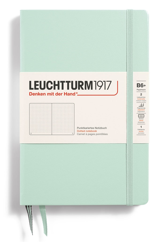 Notebook Hardcover, B6, Dotted, Mint Green, 219 pages | Leuchtturm 1917