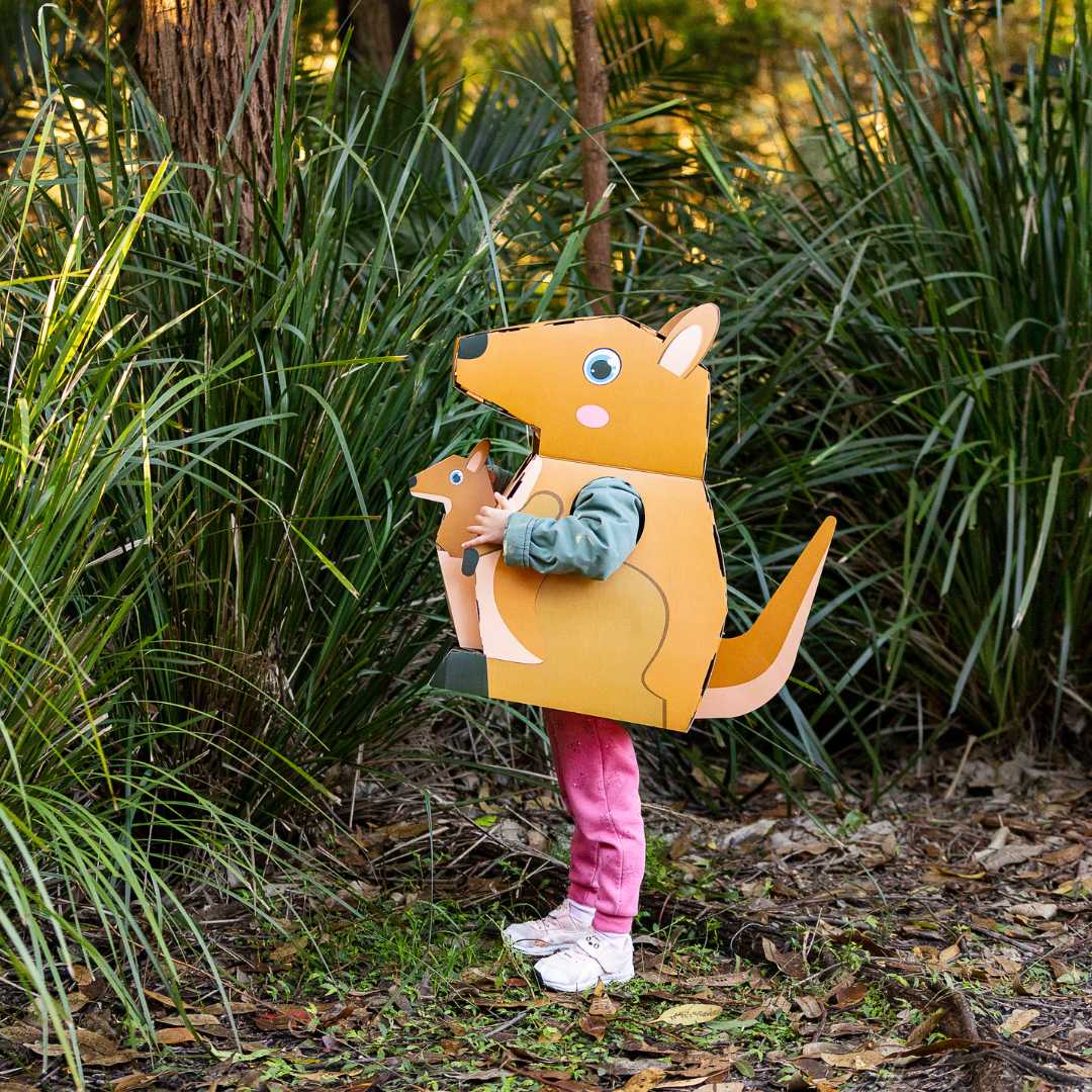 MIla the Kangaroo - 3D Reusable Cardboard Costume