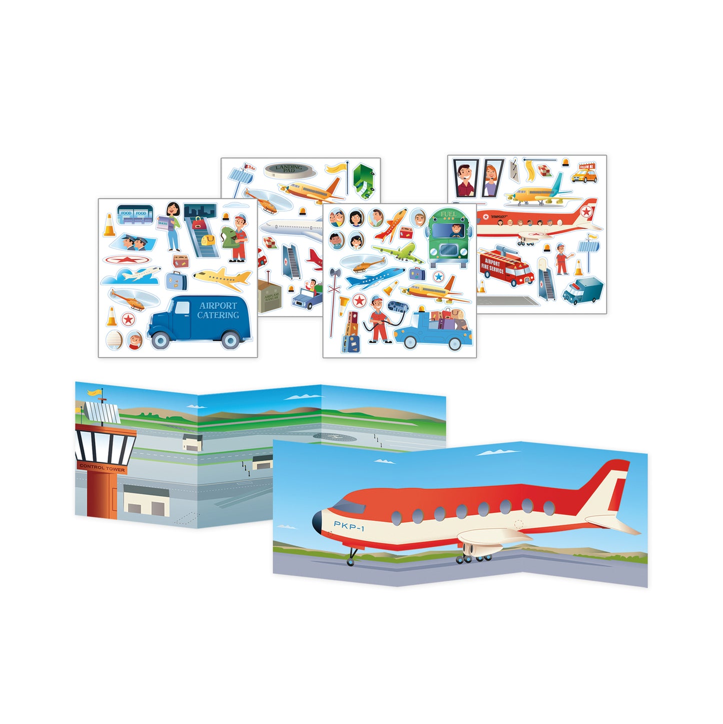 Reusable Stickers - At The Airport