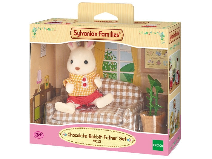 Chocolate Rabbit Father Set | Sylvanian Families