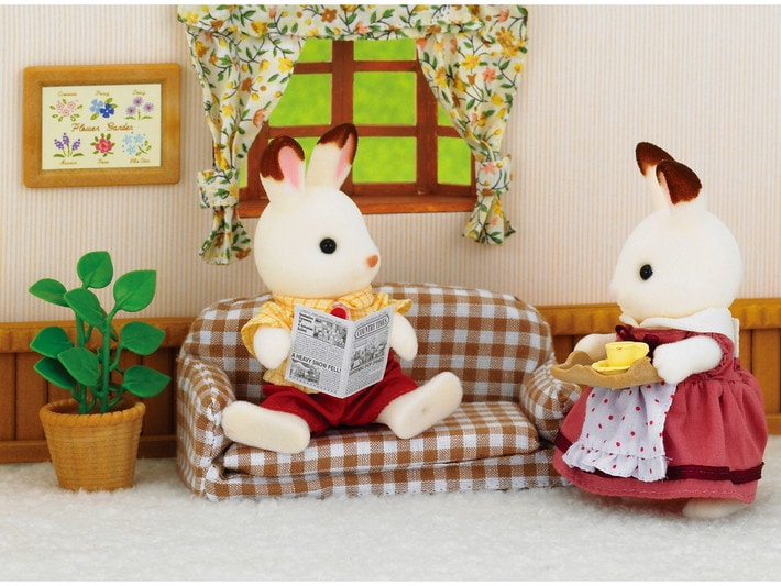 Chocolate Rabbit Father Set | Sylvanian Families