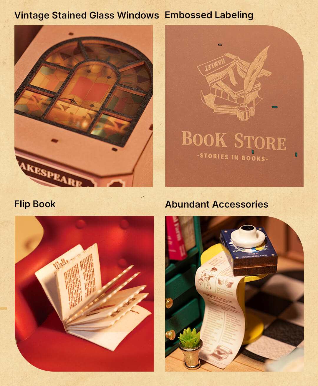 Book Nook Shelf Insert - Bookstore | Rolife