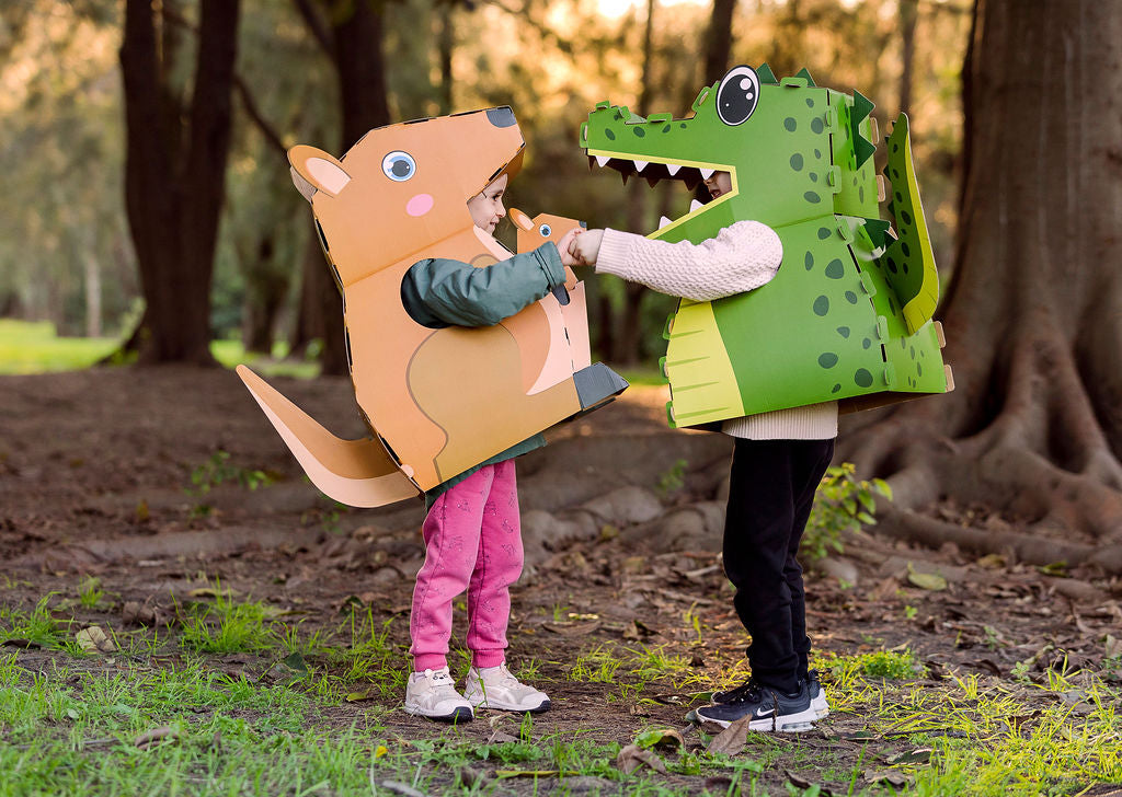 Billie The Crocodile - 3D Reusable Cardboard Costume
