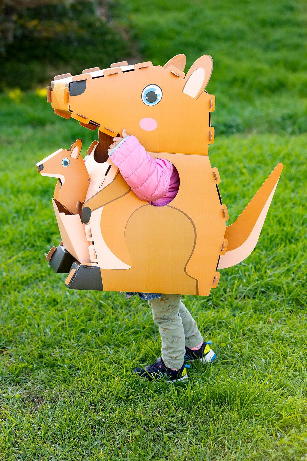 MIla the Kangaroo - 3D Reusable Cardboard Costume