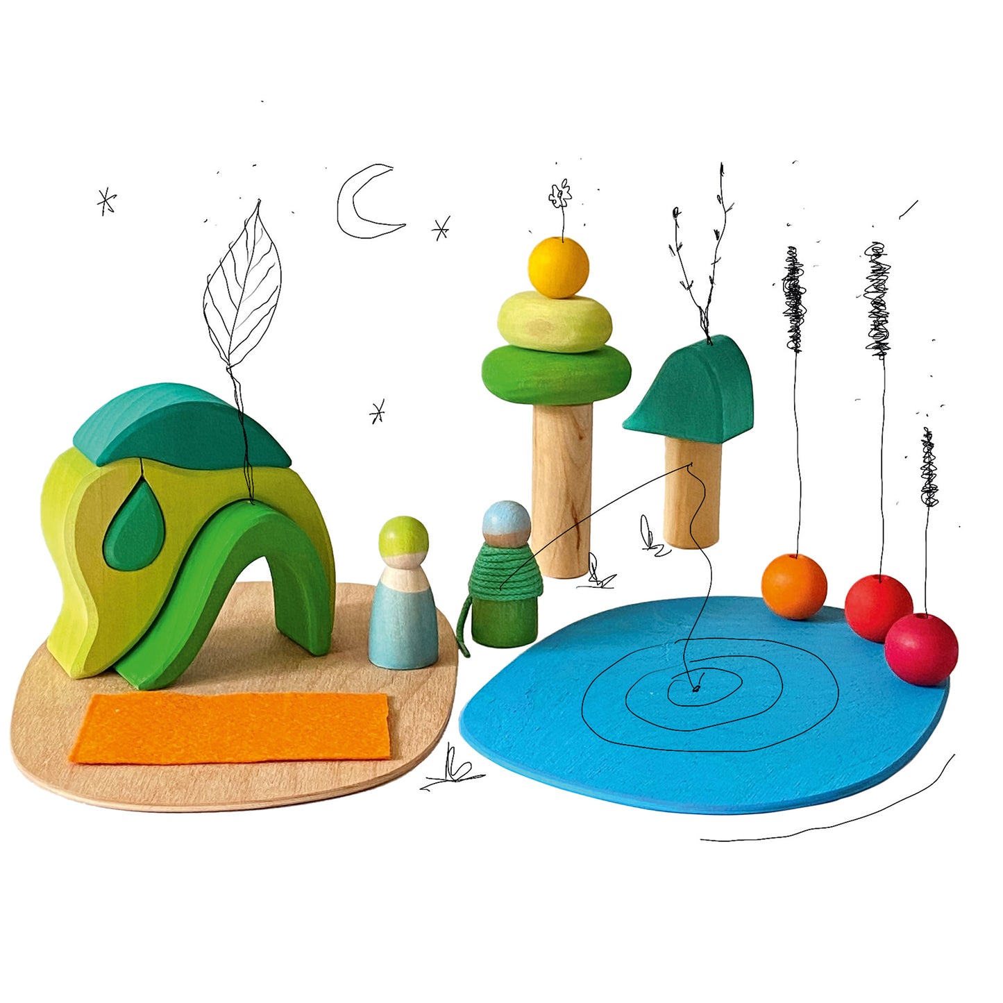 Small World Play In The Woods