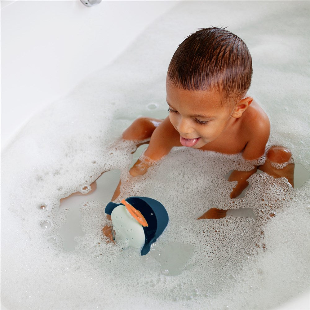 Chomp Hungry Whale Bath Toy - Navy