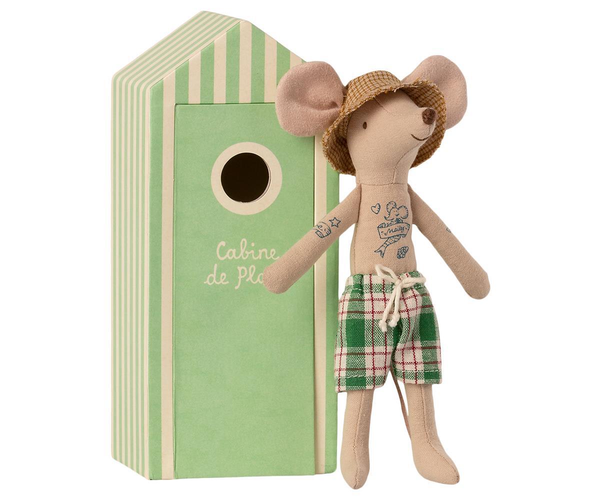 Beach Mouse Dad in Cabin | Maileg
