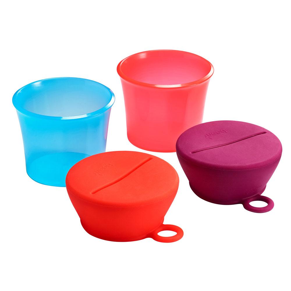 Snug Snack Cups With Lids - Pink Magenta