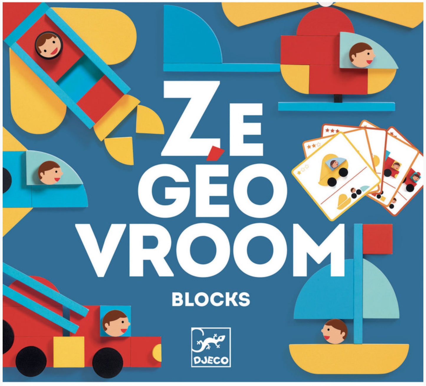 Ze Geo Vroom Wooden Set