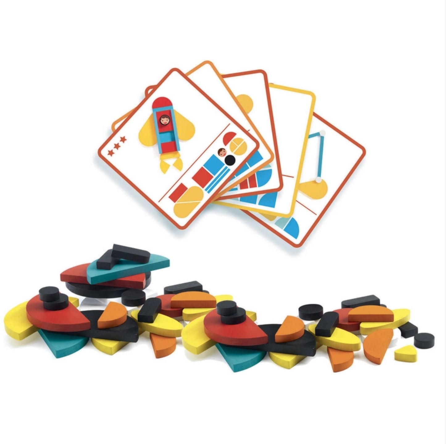 Ze Geo Vroom Wooden Set