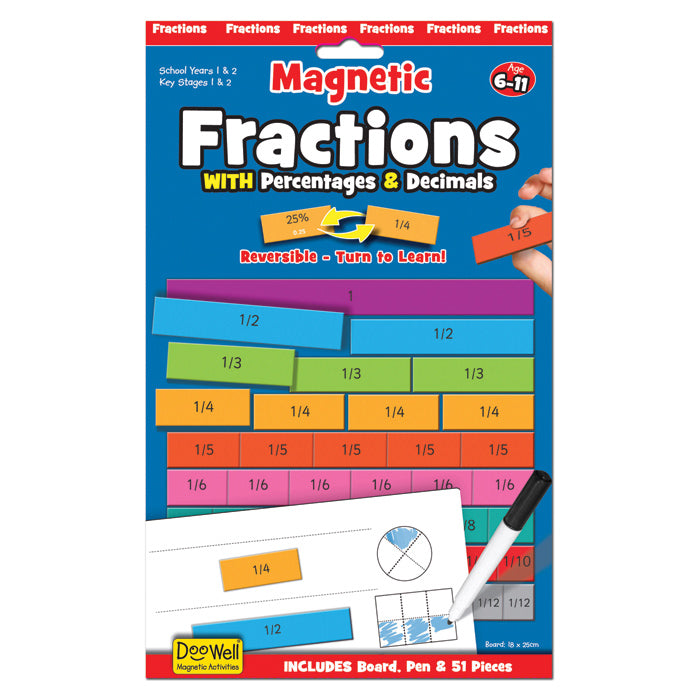 Fractions Magnetic Chart