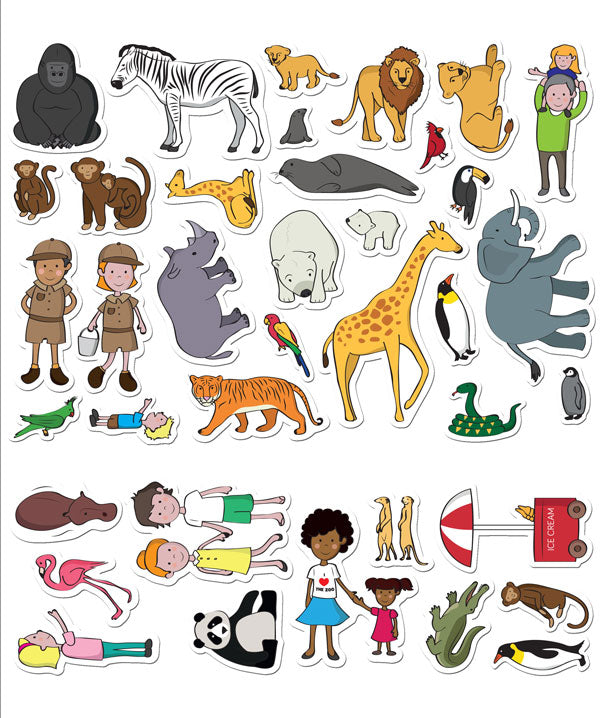 Stickabout Zoo - Reusable Stickers