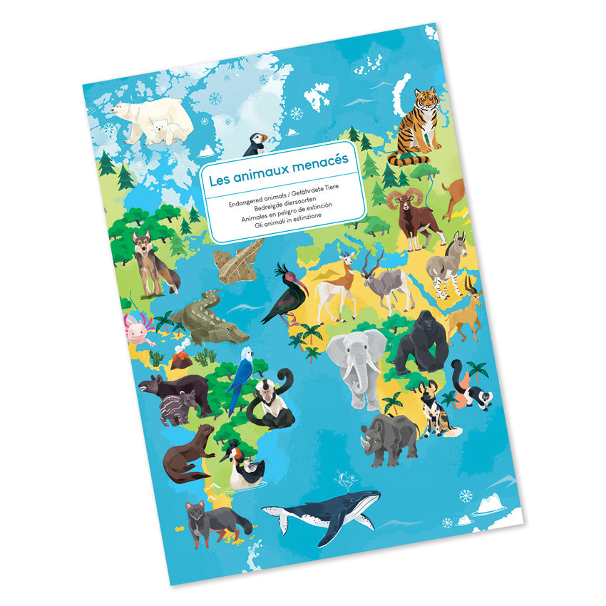 Educational Puzzles Endangered Animals