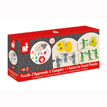 Learn To Count Puzzle with Wooden Numbers
