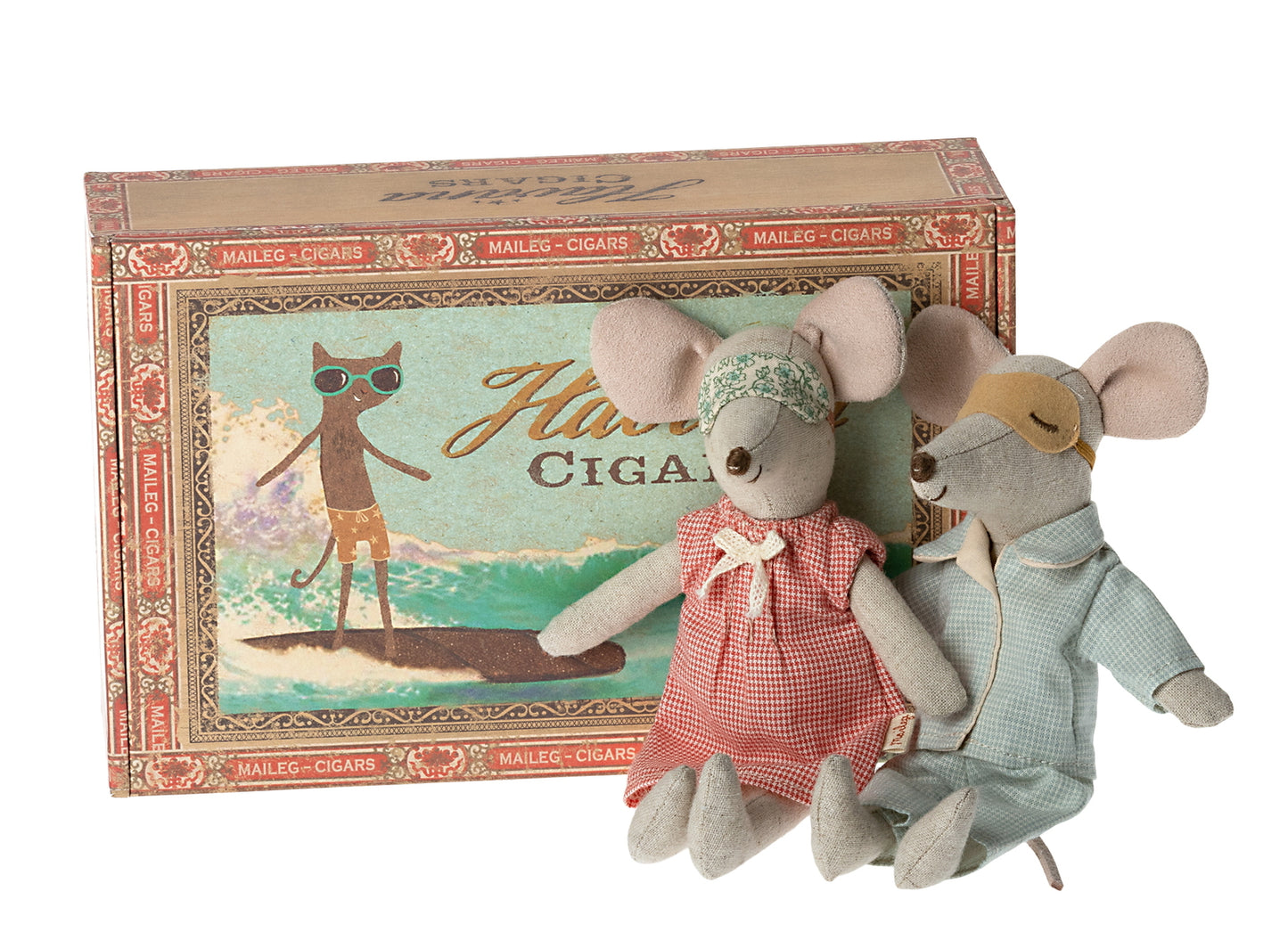Mum And Dad Mice in Cigarbox | Maileg