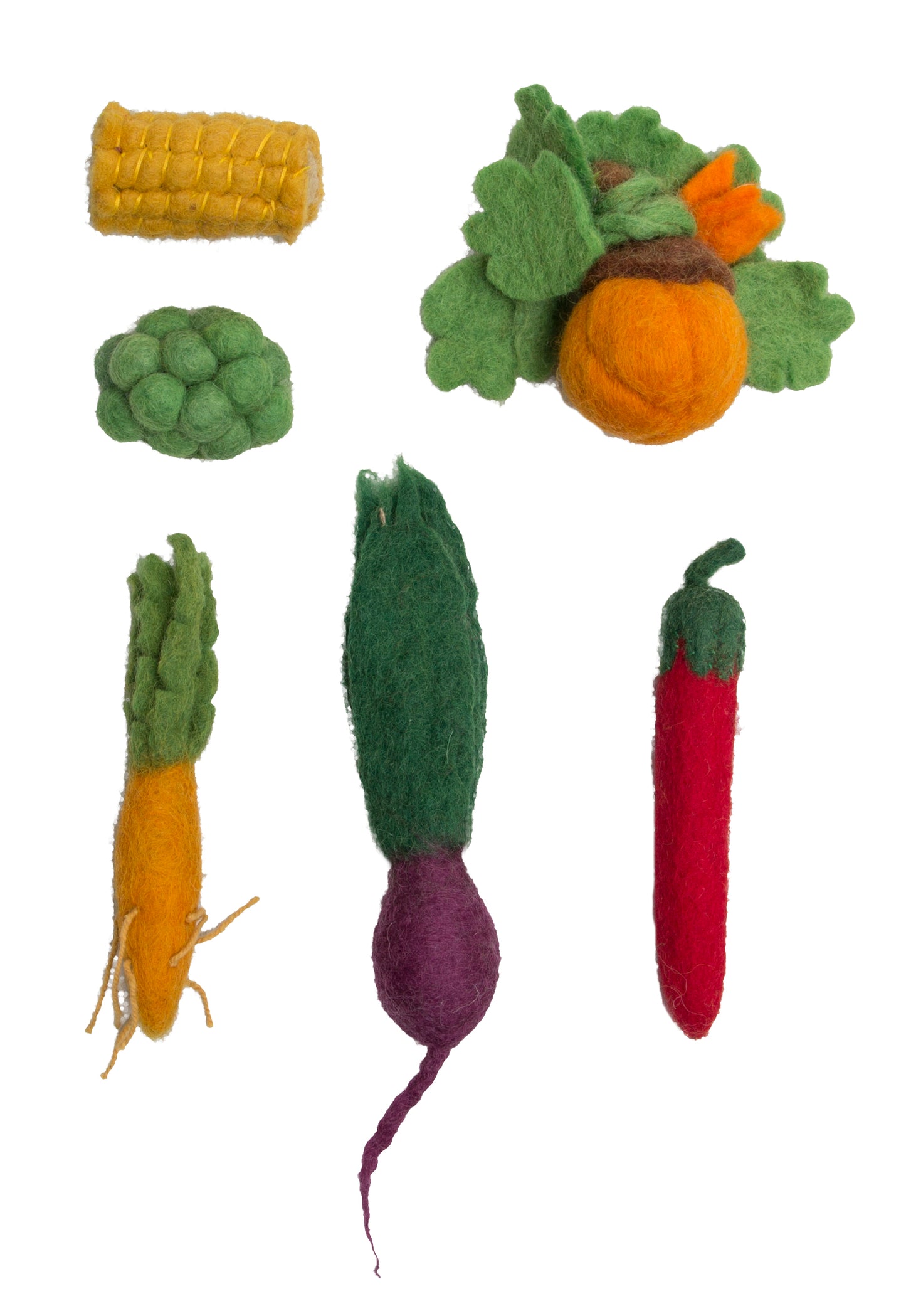 Papoose Toys Felt Vegetables FINAL CLEARANCE