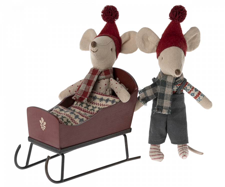 Sleigh for Mouse Red | Maileg