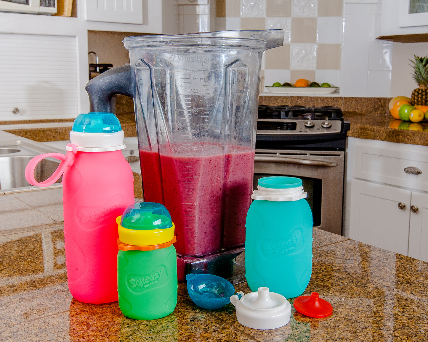 Squeasy Snacker Silicone Food Pouch (Large/470ml)