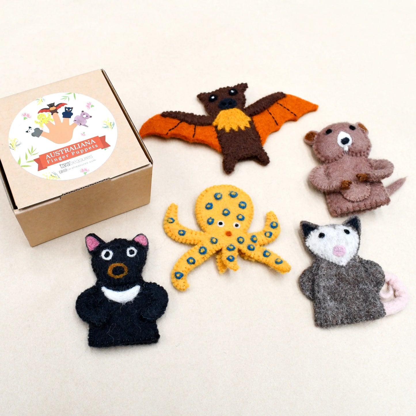 Australian Animals Finger Puppet Set F