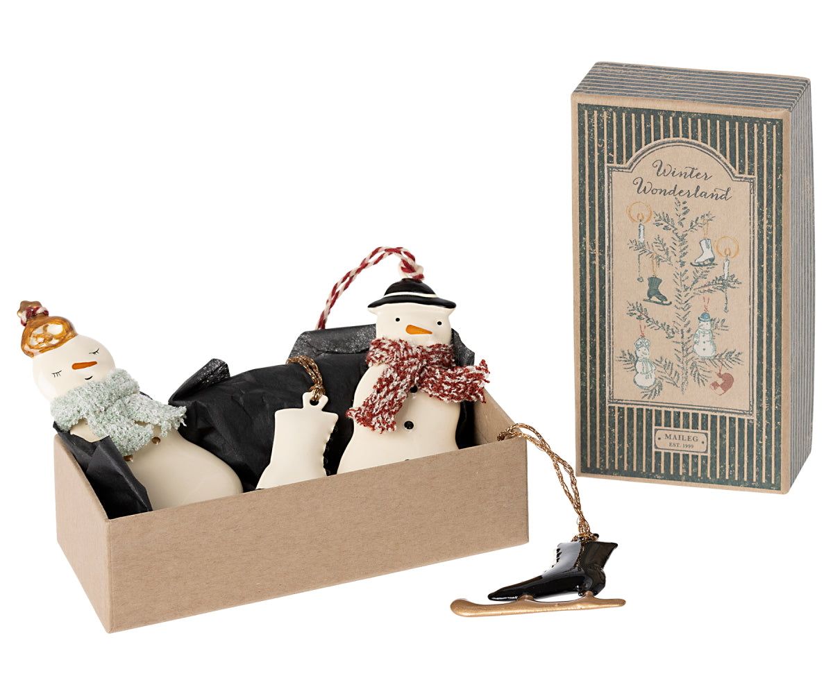 Winter Wonderland Metal Ornament Set | Maileg