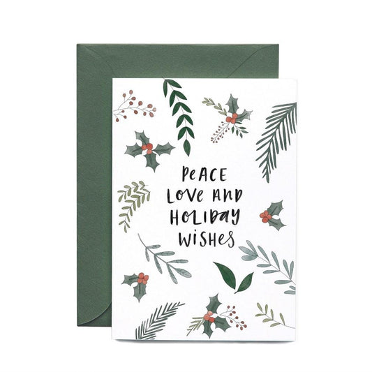 Christmas Cards - Peace Love-Greeting Cards-In The Daylight-Tiny Paper Co-Afterpay-Australia-Toy-Store