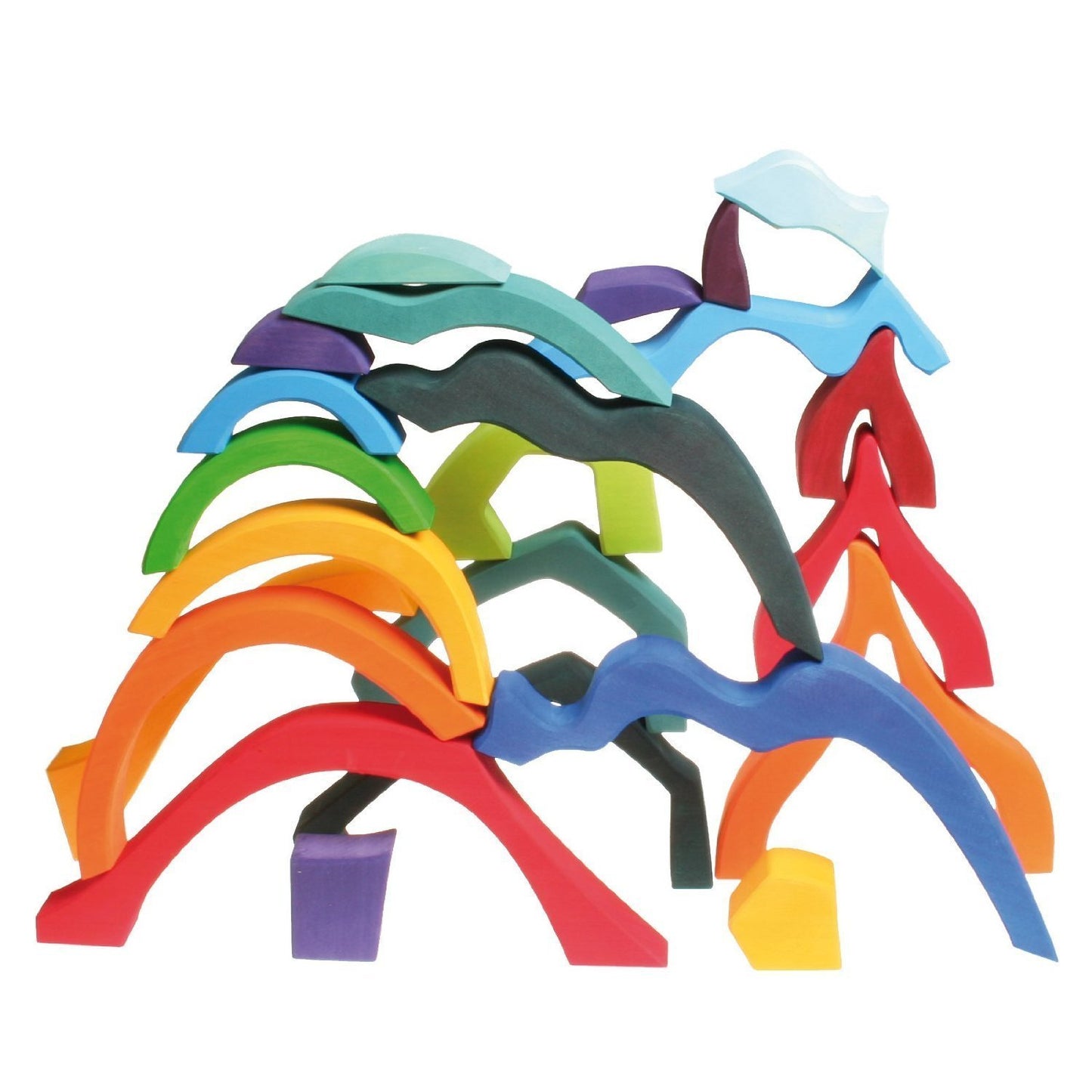 Grimm's Wooden 4 Element Puzzle - Large-Toys-Grimms-Tiny Paper Co-Afterpay-Australia-Toy-Store