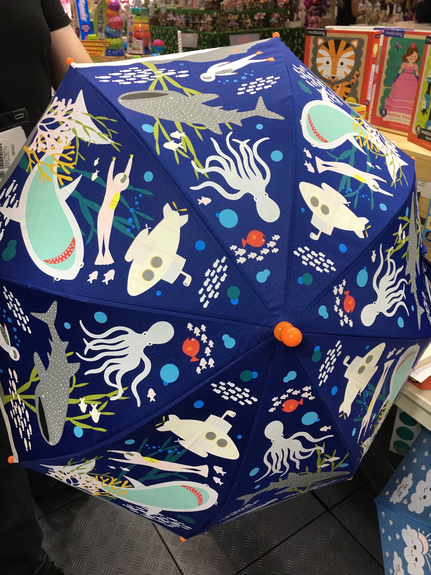 Colour Changing Umbrellas