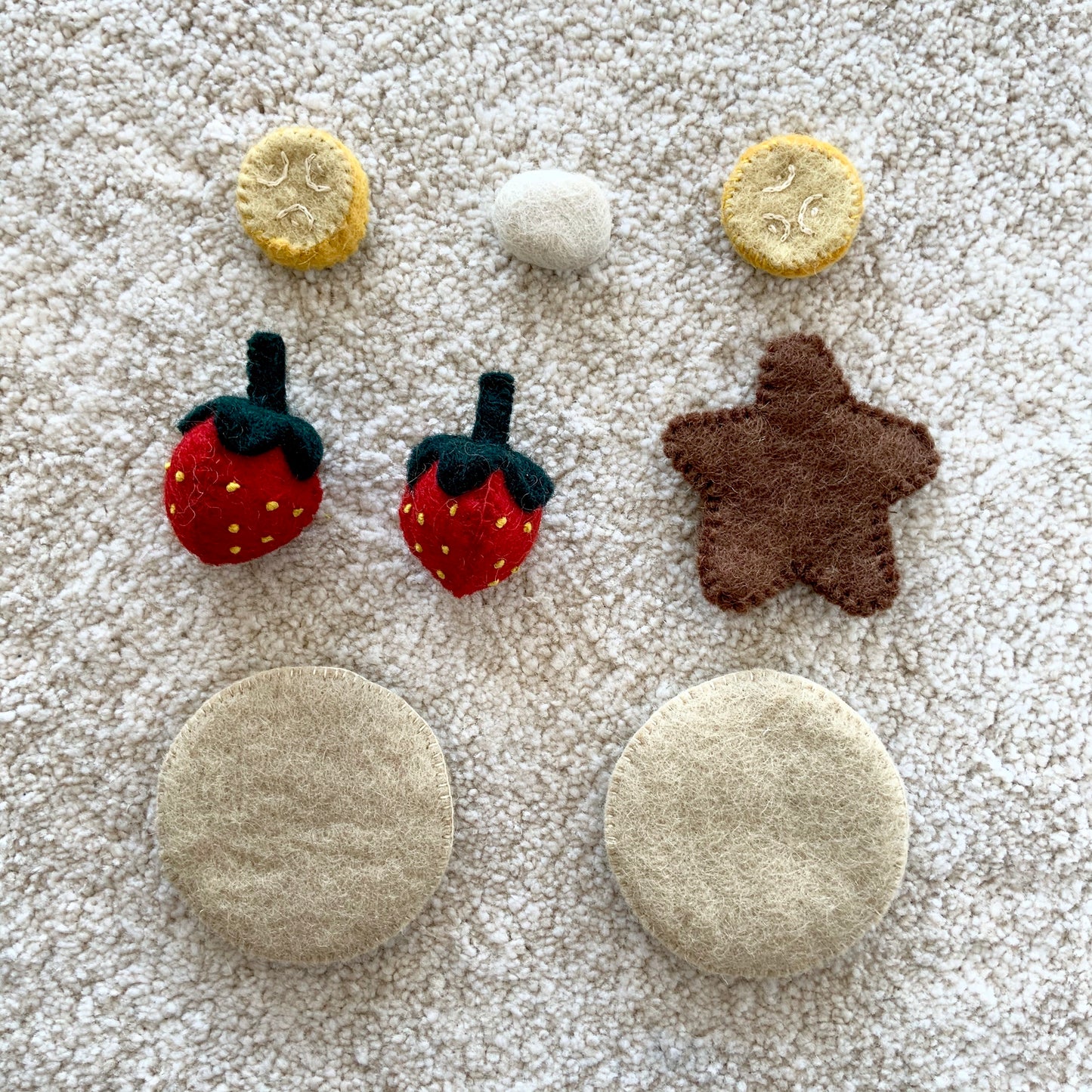 Papoose Toys Felt Pancake Set FINAL CLEARANCE