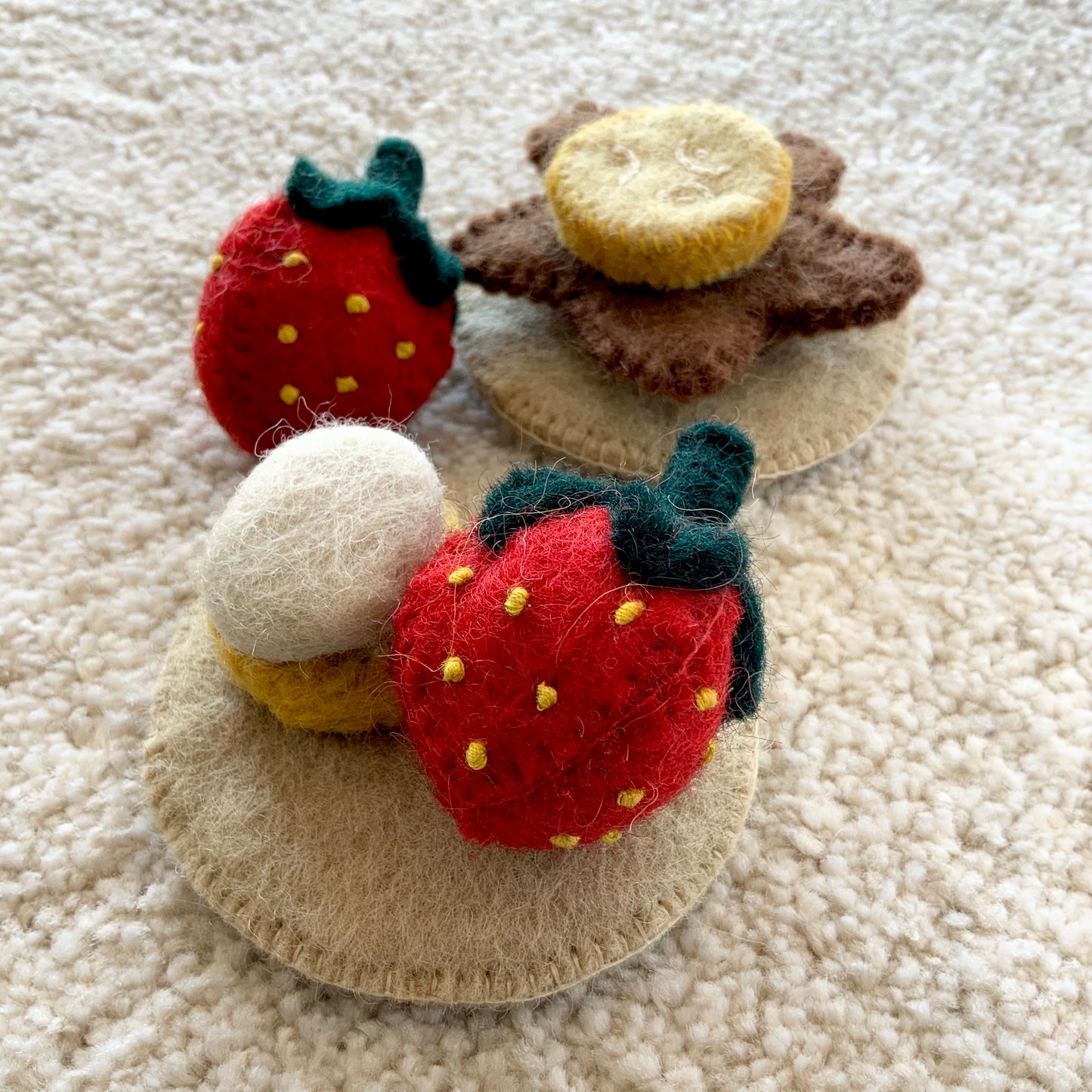 Papoose Toys Felt Pancake Set FINAL CLEARANCE