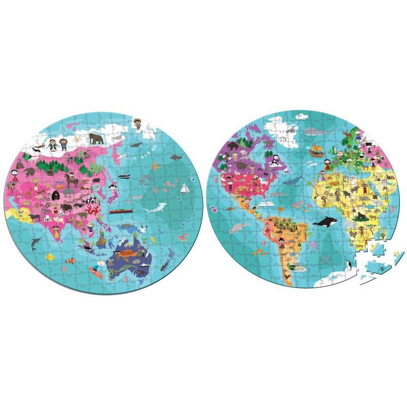 Reversible Blue Planet 208pc Puzzle-Puzzle-Janod-Tiny Paper Co-Afterpay-Australia-Toy-Store