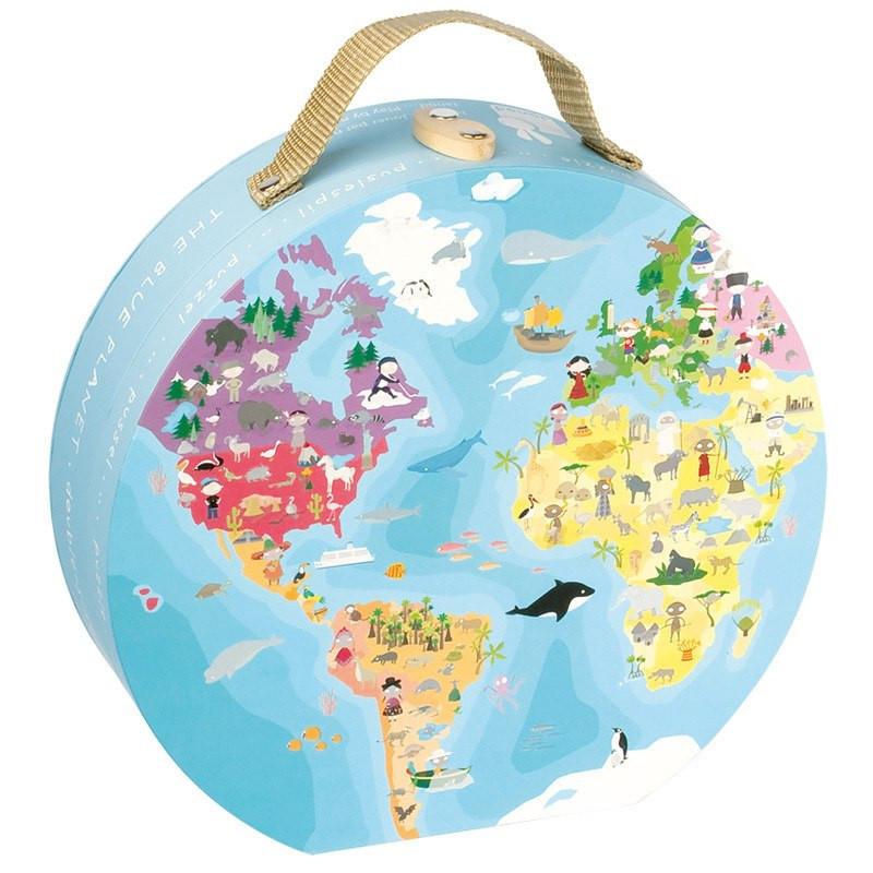 Reversible Blue Planet 208pc Puzzle-Puzzle-Janod-Tiny Paper Co-Afterpay-Australia-Toy-Store