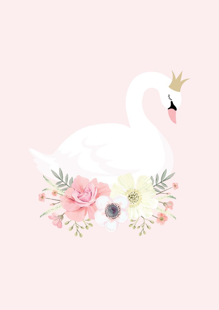 Swan Princess Mint and Pink-Decor-Ginger Monkey-Tiny Paper Co-Afterpay-Australia-Toy-Store
