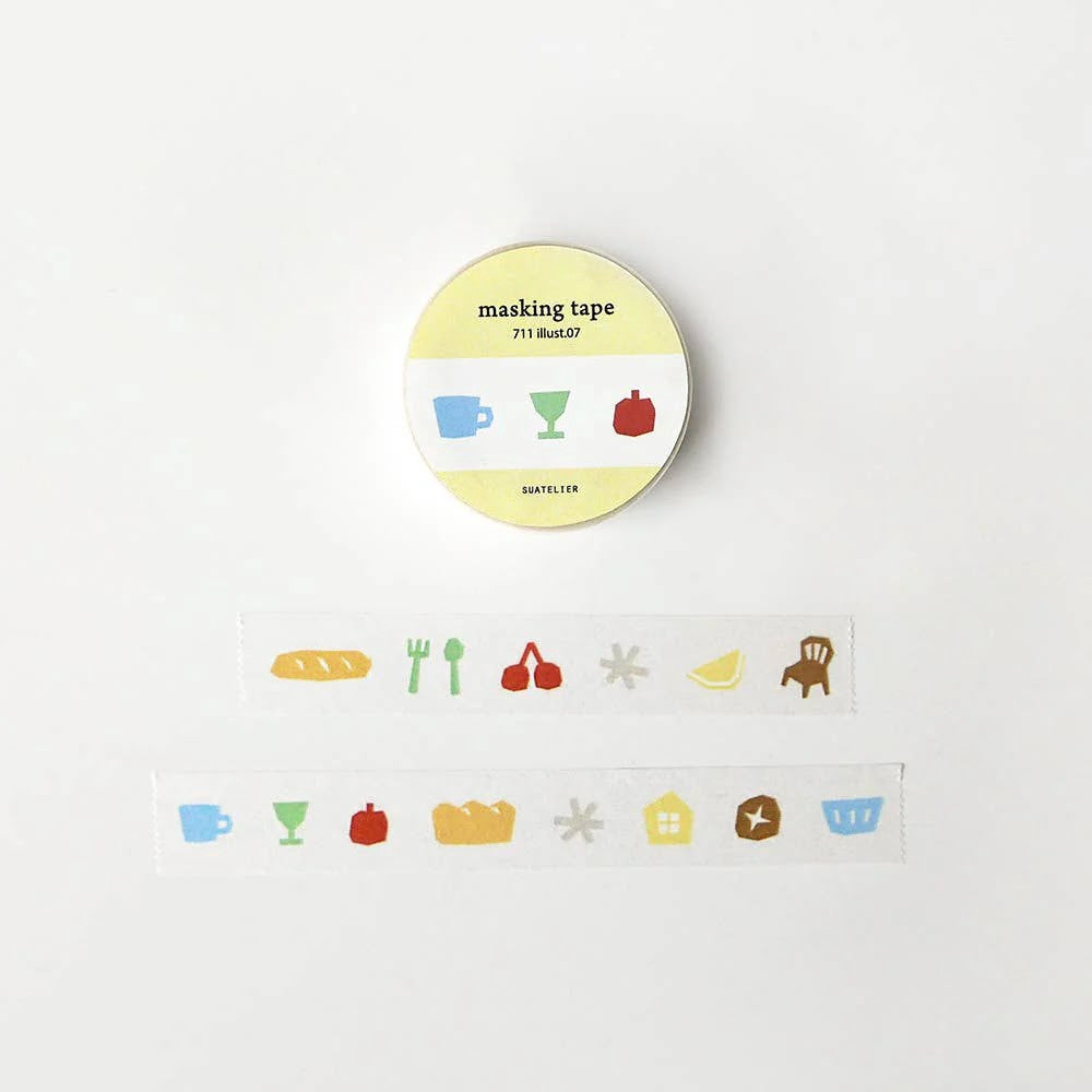 Washi Tapes (Masking Tape) / 1. Main Image / Suatellier_711_illust.07_Main.jpeg
