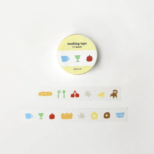 Washi Tapes (Masking Tape) / 1. Main Image / Suatellier_711_illust.07_Main.jpeg