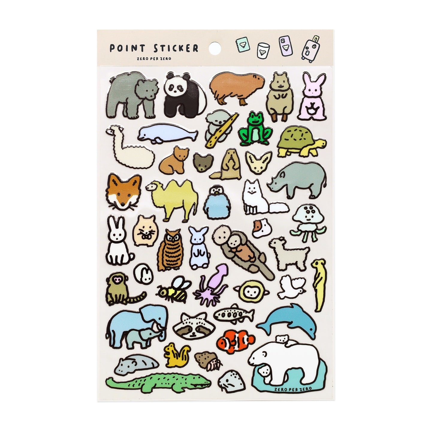animal-point-sticker by zero per zero