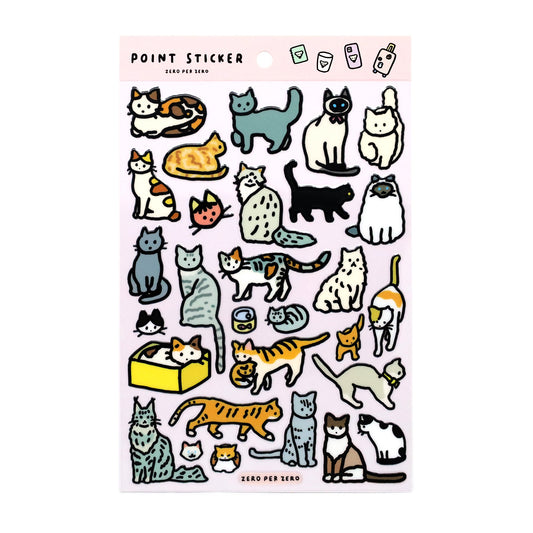cat-point-sticker by zero per zero