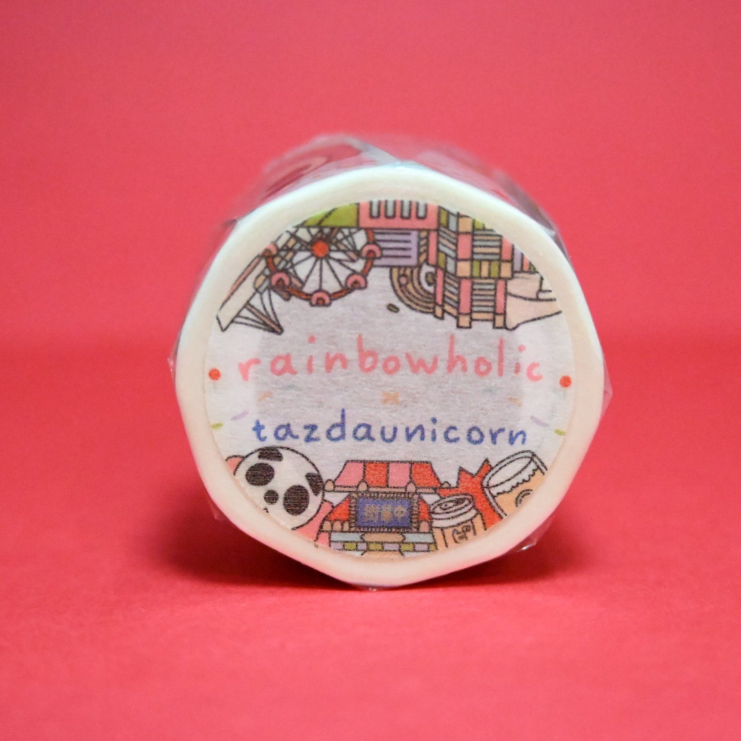 (MT094) Rainbowholic x Tazdaunicorn Yokohama Washi Tape 3cm