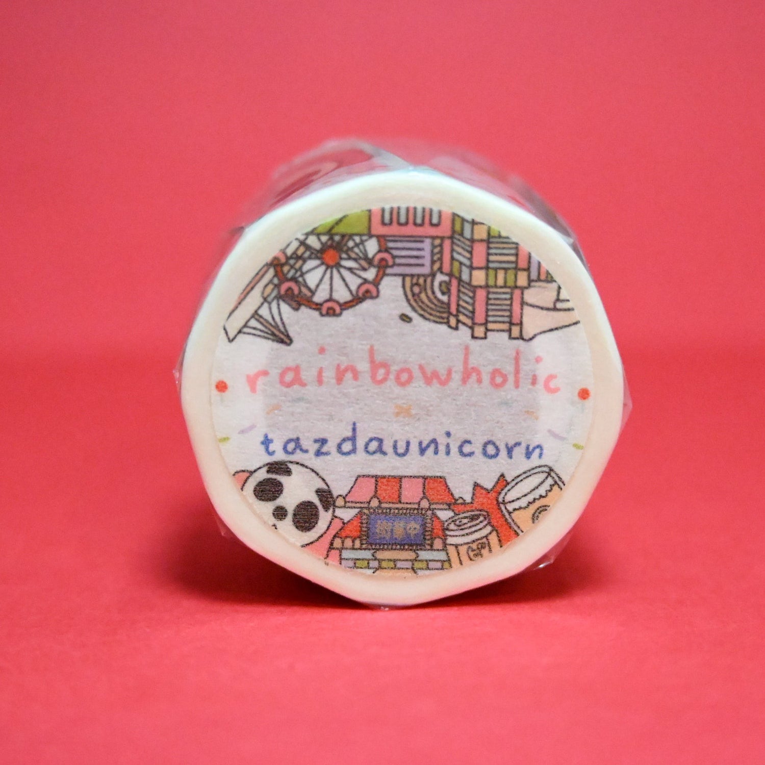 (MT094) Rainbowholic x Tazdaunicorn Yokohama Washi Tape 3cm