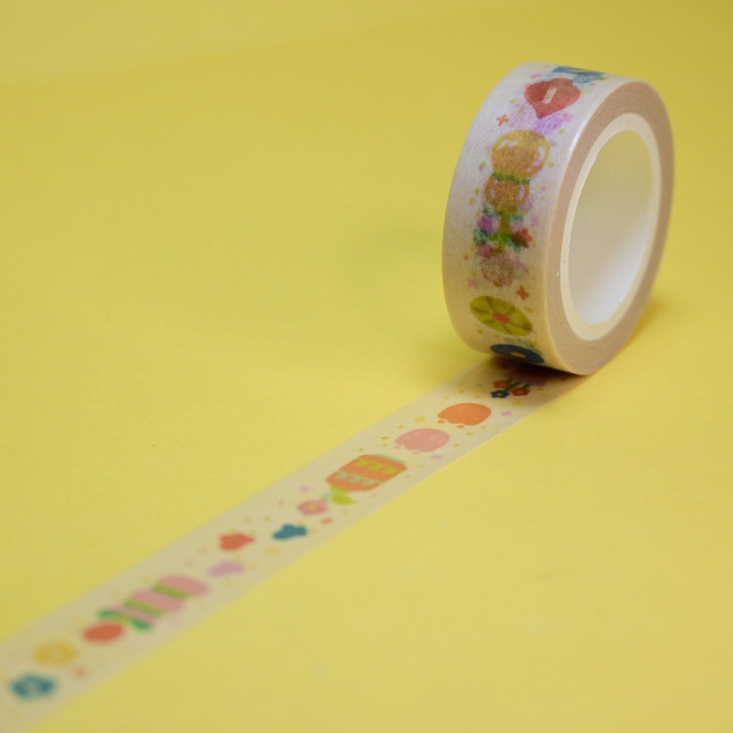 (MT148) Rainbowholic x Tazdaunicorn Flower Vases Washi Tape