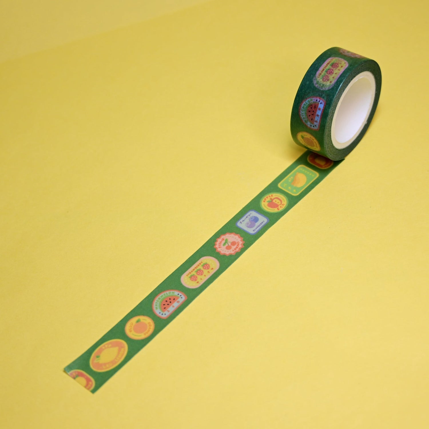 (MT147) Rainbowholic x Tazdaunicorn Fruit Labels Washi Tape