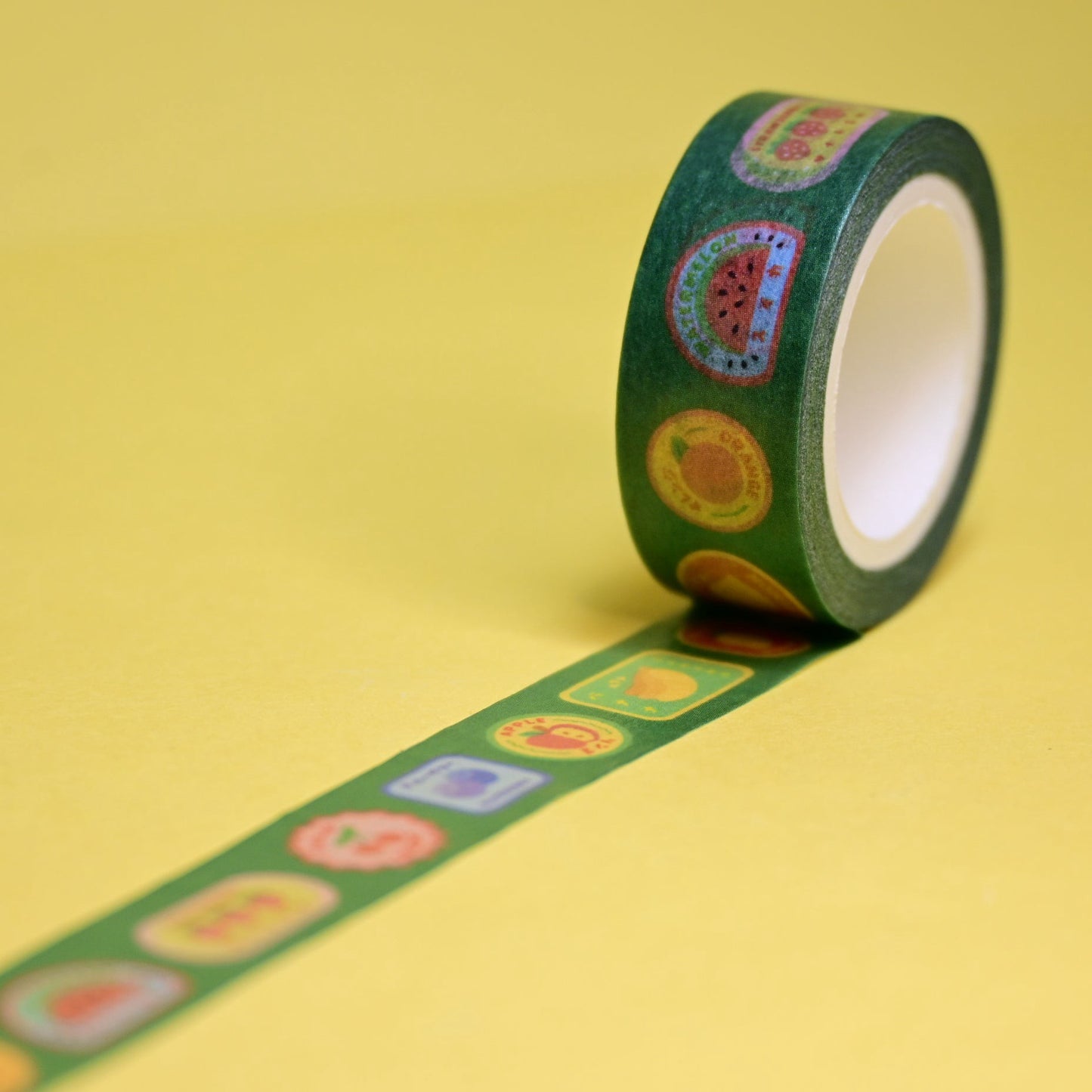 (MT147) Rainbowholic x Tazdaunicorn Fruit Labels Washi Tape