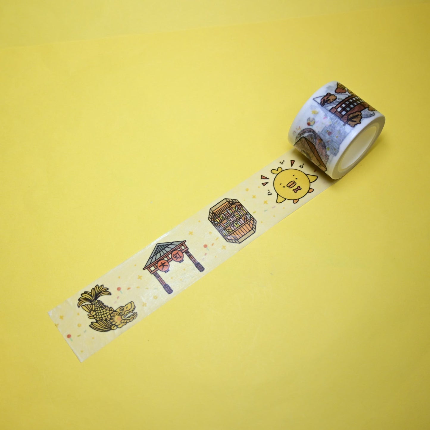 (MT137) Rainbowholic x Tazdaunicorn Nagoya City Washi Tape 3cm