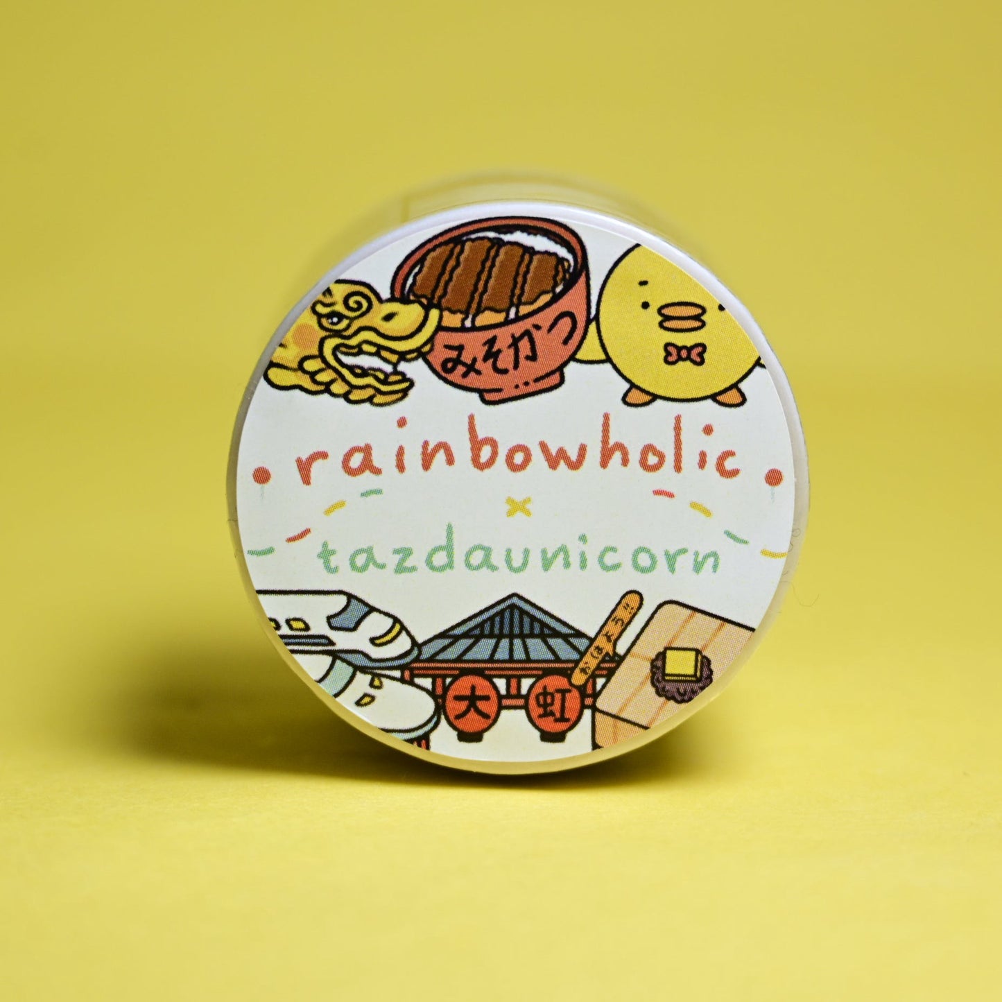 (MT137) Rainbowholic x Tazdaunicorn Nagoya City Washi Tape 3cm