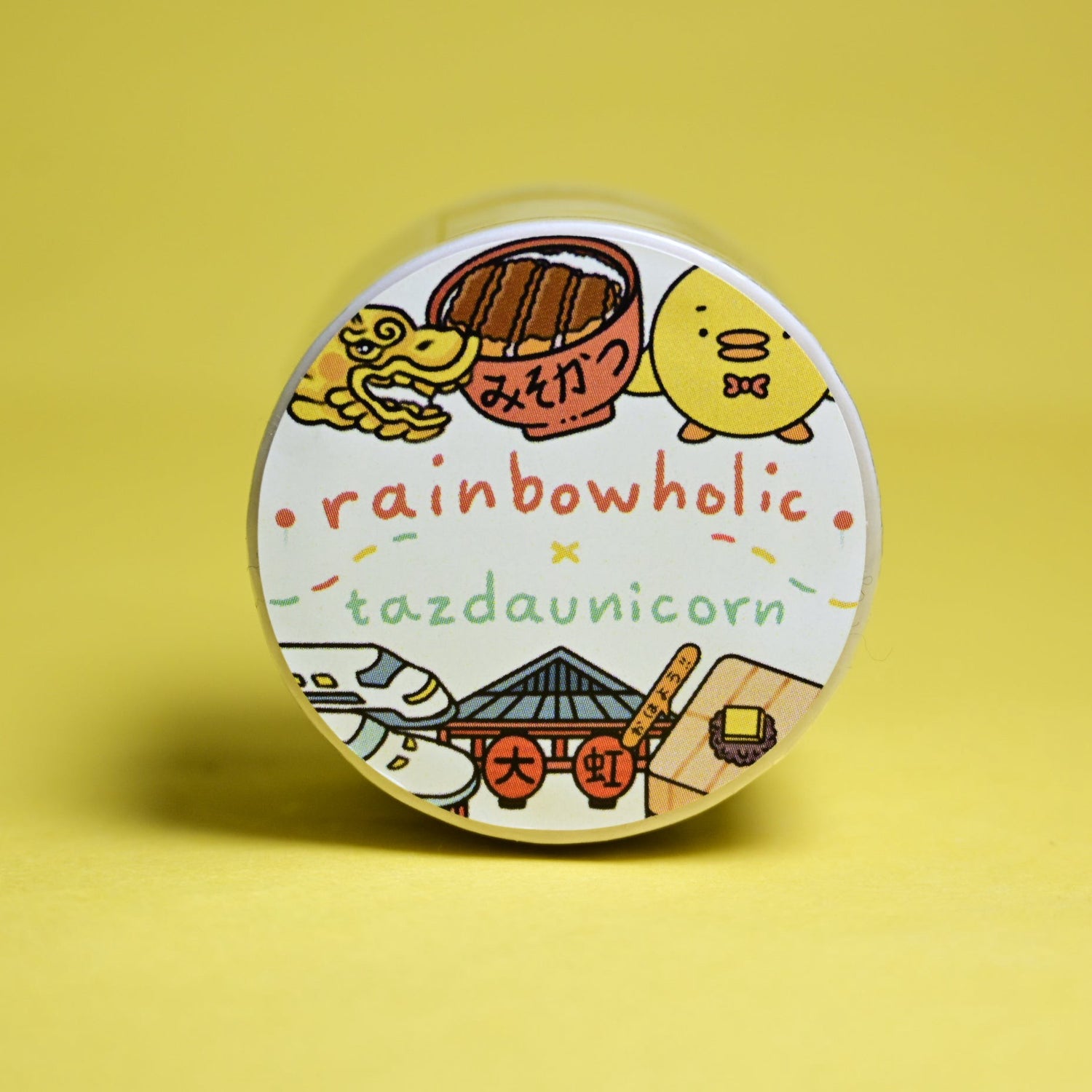 (MT137) Rainbowholic x Tazdaunicorn Nagoya City Washi Tape 3cm