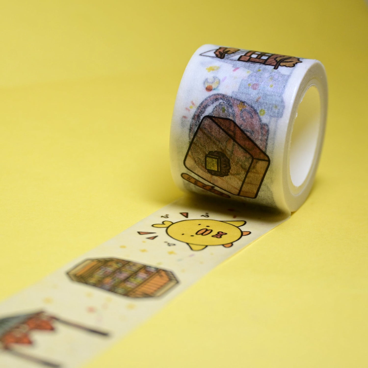 (MT137) Rainbowholic x Tazdaunicorn Nagoya City Washi Tape 3cm