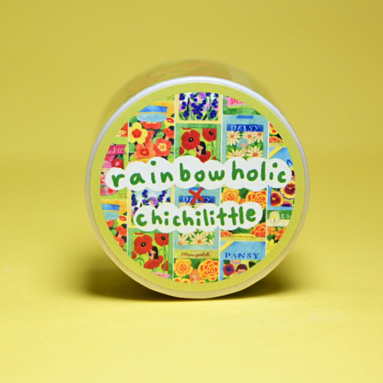 (MT135) Rainbowholic x Chichilittle Flower Seed Packets Easy Cut Washi Tape 3cm