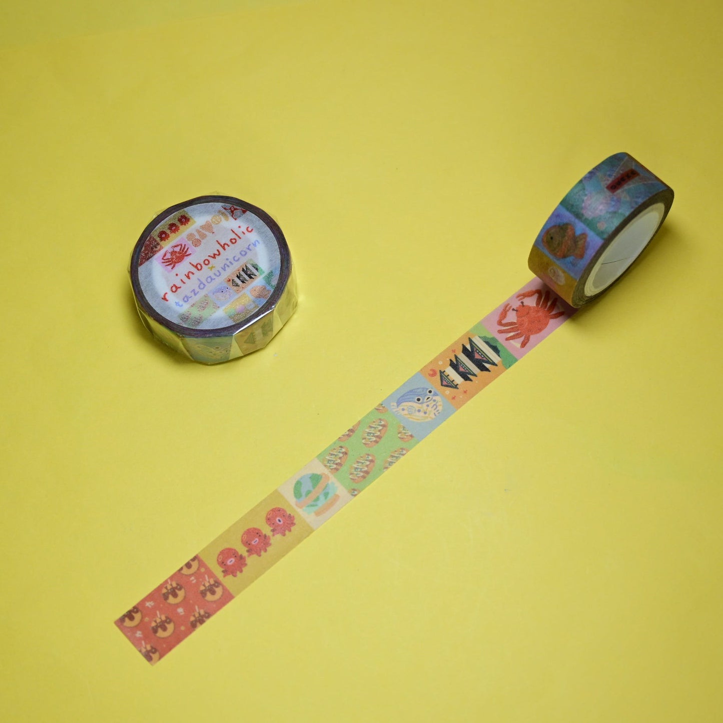 (MT074) Original Rainbowholic x Tazdaunicorn Osaka Washi Tape
