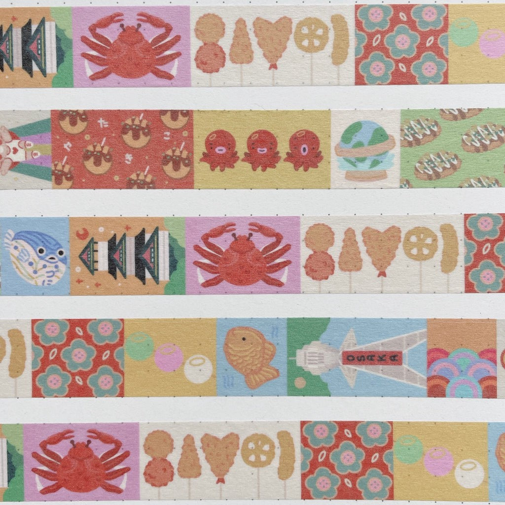 (MT074) Original Rainbowholic x Tazdaunicorn Osaka Washi Tape